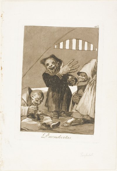 Hobgoblins, tallrik 49 från The Whims av Francisco Jose de Goya y Lucientes