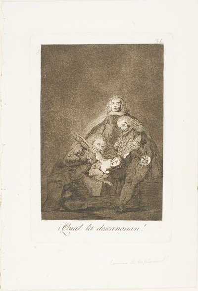 Hur de plockar henne, tallrik 21 från Los Caprichos av Francisco Jose de Goya y Lucientes