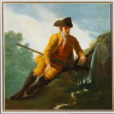 Jägare sitter vid en fontän ... (målning på duk) av Francisco Jose de Goya y Lucientes