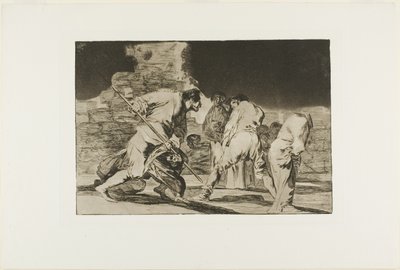 It is Amazing - and We were Made by God, tallrik sex från Los Proverbios av Francisco Jose de Goya y Lucientes