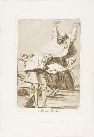 It is Time, tallrik 80 från Los Caprichos av Francisco Jose de Goya y Lucientes