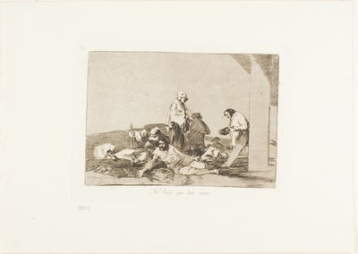 Det är ingen idé att skrika, plansch 58 från The Disasters of War av Francisco Jose de Goya y Lucientes