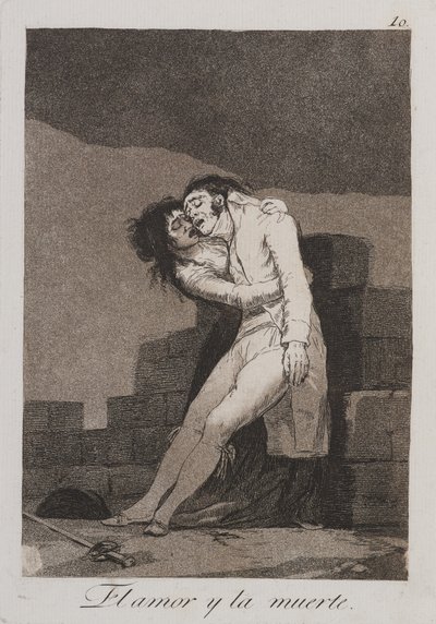 Kärlek och död av Francisco de Goya