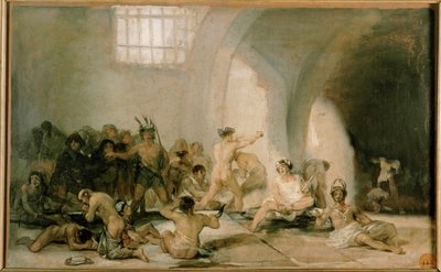 Sinnessjukhus (målning på duk) av Francisco Jose de Goya y Lucientes