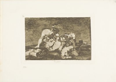 Inte heller dessa, tallrik tio från The Disasters of War av Francisco Jose de Goya y Lucientes