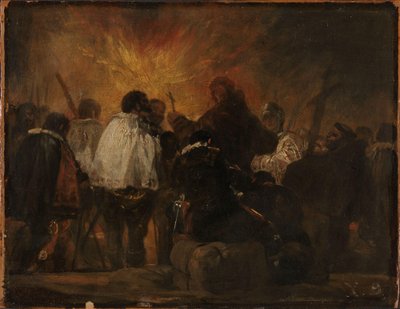 Nattscen från inkvisitionen, ca 1810 (olja på trä) av Francisco Jose de Goya y Lucientes