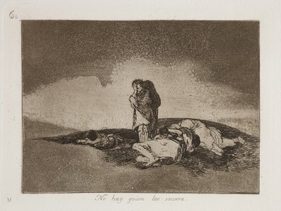 No Hay Quien Los Socorra (det finns ingen som hjälper dem) av Francisco Jose de Goya y Lucientes