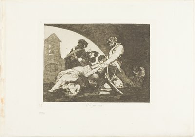 Inte heller dessa, tallrik elva från The Disasters of War av Francisco Jose de Goya y Lucientes
