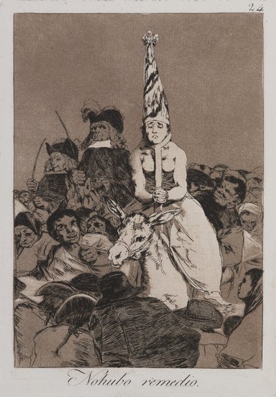 Inget kunde göras åt det (Nohubo remedio) av Francisco de Goya