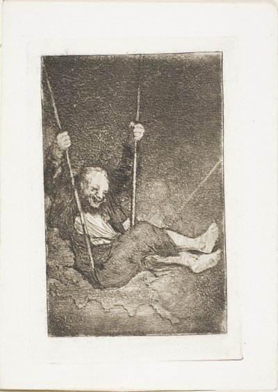 Gubben på en gunga av Francisco Jose de Goya y Lucientes