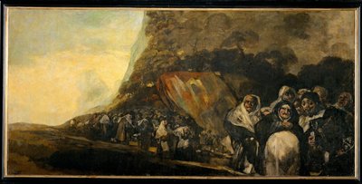 Pilgrimsfärd till Sankt Isidores brunn (målning på duk) av Francisco Jose de Goya y Lucientes