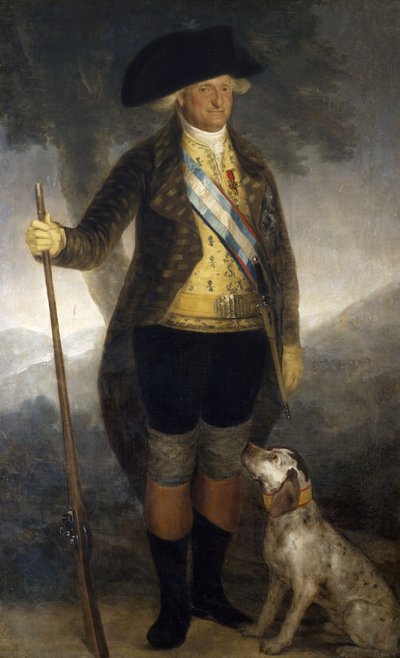 Porträtt av kung Karl IV av Spanien (1749-1819), sent 1700-tal, av Francisco Goya, olja på duk, 209x126 cm av Francisco Jose de Goya y Lucientes