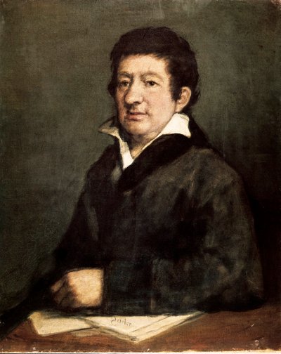 Porträtt av Leandro Fernandez de Moratin (1760-1828), spansk poet och dramatiker. Målning av Francis de Goya och Lucientes (1746-1828) av Francisco de Goya