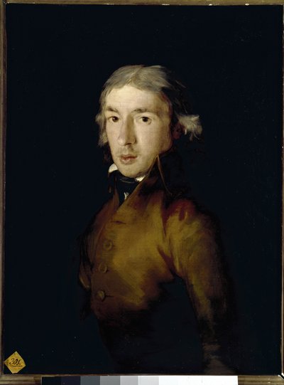 Porträtt av Leandro Fernandez de Moratin, spansk poet och dramatiker. (olja på duk av Francisco de Goya