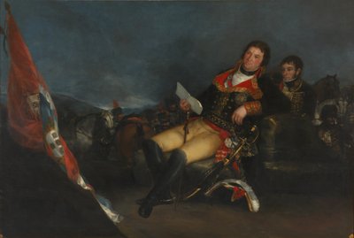 Porträtt av Manuel Godoy, med smeknamnet Fredsprinsen. Detalj. (olja på duk av Francisco de Goya