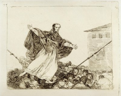Att repet brister (Desastres de la Guerra 77) av Francisco Jose de Goya y Lucientes