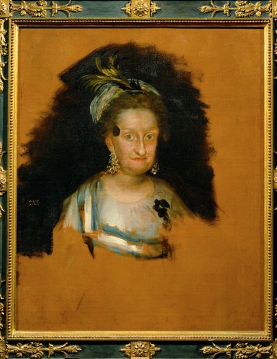 Drottning Maria Luisa av Spanien ... (målning på duk) av Francisco Jose de Goya y Lucientes