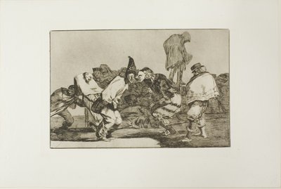 Gläd dig, Carnival, for Tomorrow You will Be Ashes, tallrik 14 från Los Proverbios av Francisco Jose de Goya y Lucientes