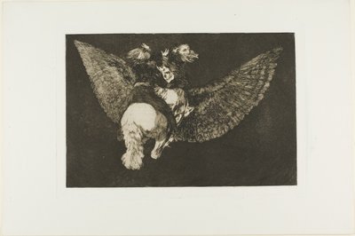 Försaka vännen som täcker dig med sina vingar och biter dig med sin näbb, tallrik fem från Los Proverbios av Francisco Jose de Goya y Lucientes