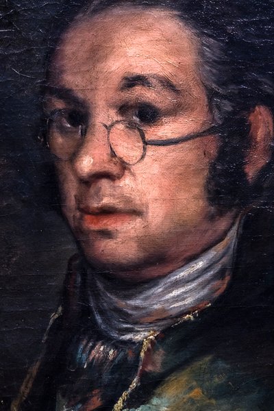 Självporträtt med glasögon, ca 1800 (olja på duk) av Francisco Jose de Goya y Lucientes