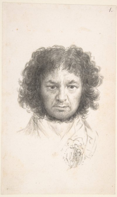 Självporträtt, ca 1796 (pensel och bläck på papper) av Francisco Jose de Goya y Lucientes
