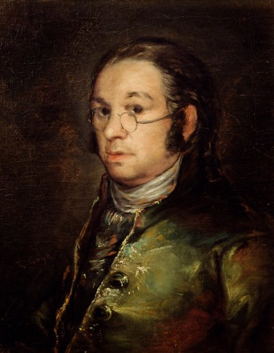 Självporträtt med glasögon av Francisco de Goya