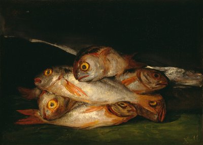Stilleben med gyllene braxen av Francisco de Goya
