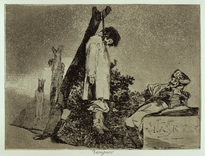 Inte heller (Krigets fasor 36) av Francisco Jose de Goya y Lucientes