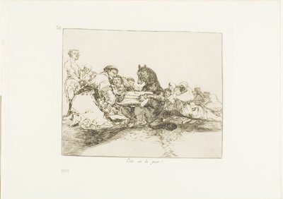 Det är det värsta!, skylt 74 från The Disasters of War av Francisco Jose de Goya y Lucientes