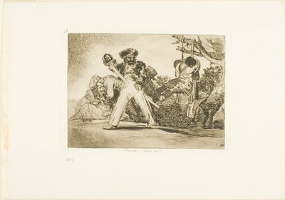 Det är tufft!, plansch 31 från Krigets katastrofer av Francisco Jose de Goya y Lucientes