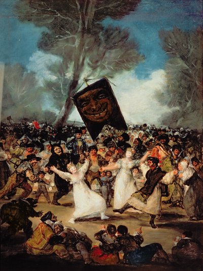 The Burial of the Sardine (Corpus Christi Festival on Ash Wednesday) c.1812-19 (olja på duk) av Francisco de Goya