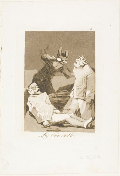 Chinchillorna, tallrik 50 från Los Caprichos av Francisco Jose de Goya y Lucientes