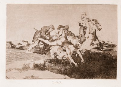 The Disasters of War: Charity (Gravering efter teckning av Francisco de Goya