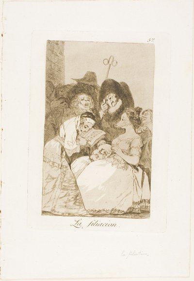The Filiation, tallrik 57 från Los Caprichos av Francisco Jose de Goya y Lucientes