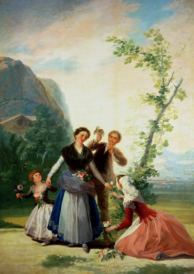 Blomsterhandlarna eller våren av Francisco de Goya