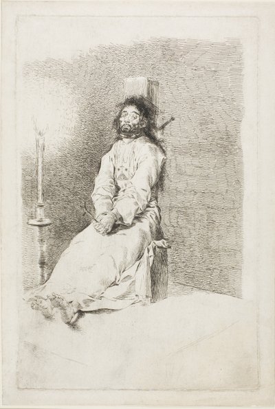 Den galna mannen av Francisco Jose de Goya y Lucientes