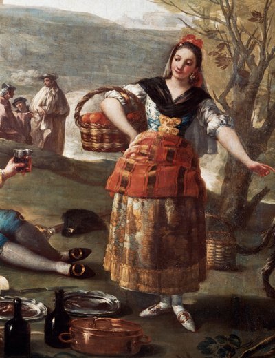 Den orange försäljaren av Francisco Jose de Goya y Lucientes