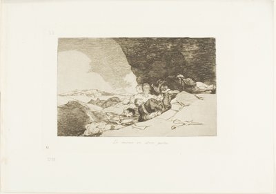 The Same Elsewhere, skylt 23 från The Disasters of War av Francisco Jose de Goya y Lucientes