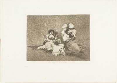 The Women Give Courage, tallrik fyra från The Disasters of War av Francisco Jose de Goya y Lucientes