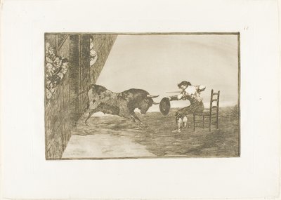 Martinchos djärvhet i ringen vid Zaragoza, tallrik 18 från The Art of Bullfighting av Francisco Jose de Goya y Lucientes