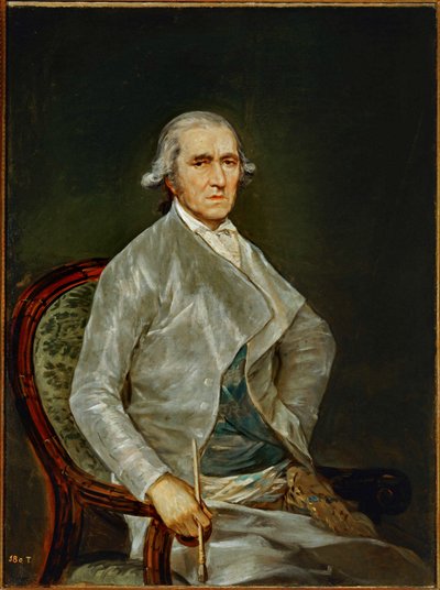 Målaren Francisco Bayeu ... (målning på duk) av Francisco Jose de Goya y Lucientes