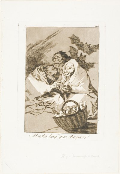 Det finns massor att suga, tallrik 45 från Los Caprichos av Francisco Jose de Goya y Lucientes