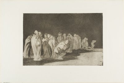 Det finns något under säckväven, dvs. man kan inte döma en man efter hans kläder, plansch åtta från Los Proverbios av Francisco Jose de Goya y Lucientes