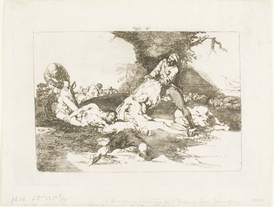 They Make Use of Them, skylt 16 från The Disasters of War av Francisco Jose de Goya y Lucientes