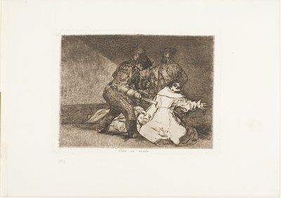 This is Bad, skylt 46 från The Disasters of War av Francisco Jose de Goya y Lucientes