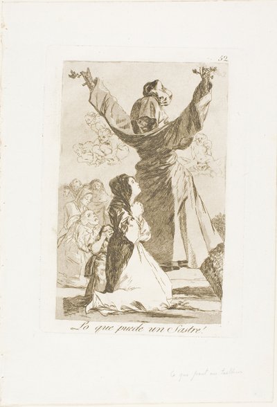 What a Tailor Can Do!, skylt 52 från Los Caprichos av Francisco Jose de Goya y Lucientes