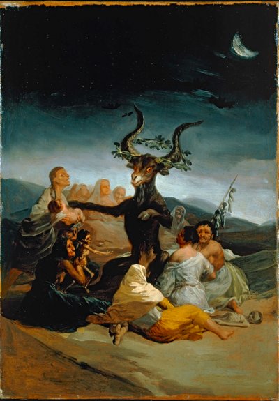 Häxornas sabbat (olja på duk) av Francisco Jose de Goya y Lucientes