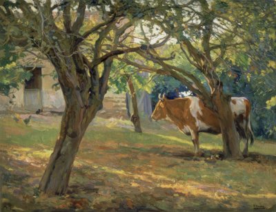 LORD JUANS TRÄDGÅRD – 1930 / 36–70,5X90 CM– av Francisco Llorens Diaz