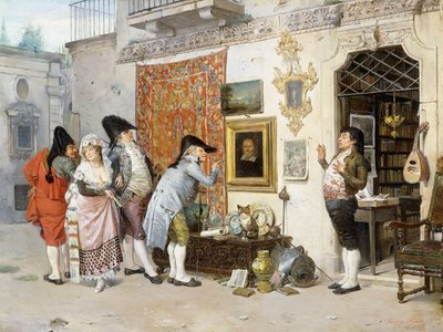 Antikvarien; Antikvarien, 1872 av Francisco Peralta del Campo