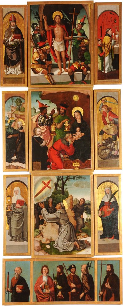 Altartavla av Saints Anne och Michael ärkeängeln Höger panel av Francisco de Comontes